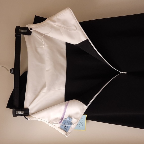 NWT, CeCe Colorblock Bow Dress (flaws) - Picture 12 of 16